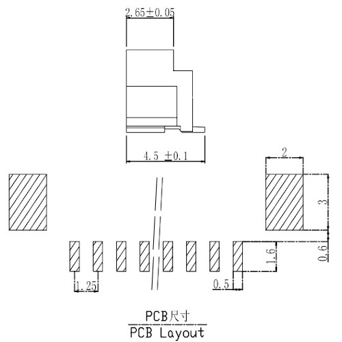 Conector Vertical 8p 1.25 mm